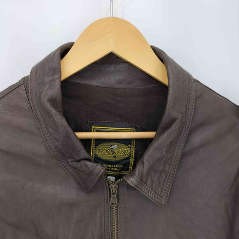 DOUGLAS エポレット付き ジップアップレザージャケット メンズ 54