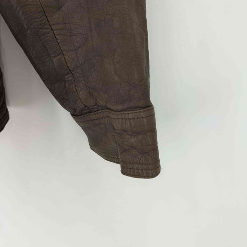 DOUGLAS エポレット付き ジップアップレザージャケット メンズ 54