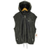 ザラ ZARA フェイクレザー ノースリーブ ジップパーカー ジャケット メンズ import:M