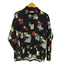HAAG GENTS 総柄 L/Sレーヨンシャツ 開襟 ボックスシルエット メンズ US:40