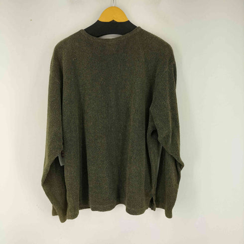90S green brand パイル地 L/Sカットソー メンズ JPN:L