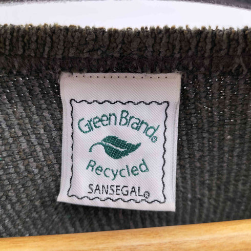 90S green brand パイル地 L/Sカットソー メンズ JPN:L