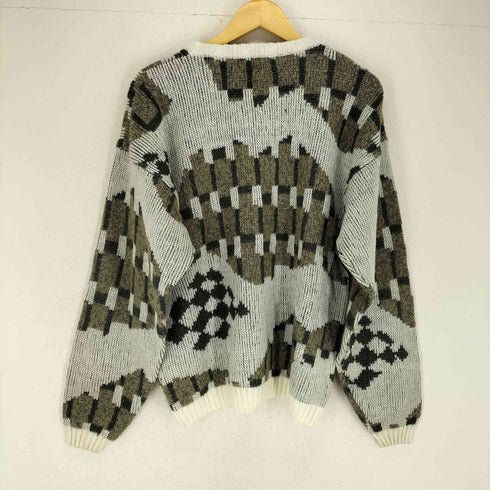 GENUINE FASHION PARTS 総柄クルーネックニット メンズ JPN:L