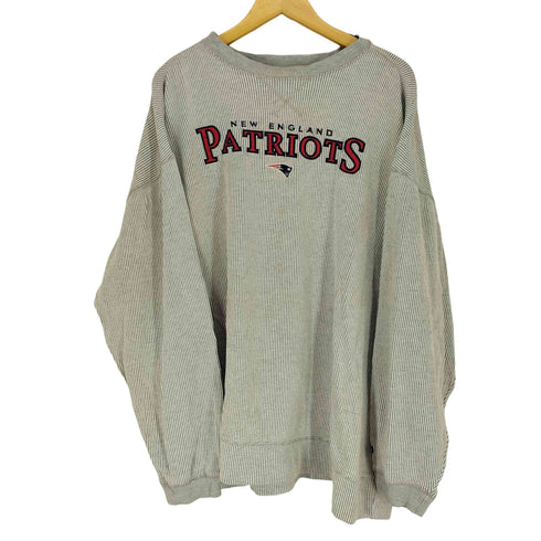 エヌエフエル NFL NEW ENGLAND PATRIOTS フロント刺繍ストライプスウェット メンズ