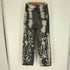 フェケテ FEKETE TIE-DYE WASHED HIGH WAIST WIDE LONG DENIM PANTS ブリーチ 加工 ブラック デニム パンツ レディース JPN:M