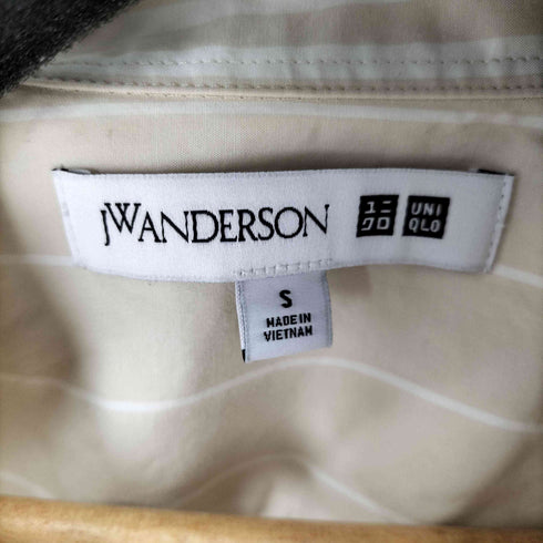 ユニクロジェイダブリューアンダーソン UNIQLO JW ANDERSON 21AW オーバーサイズストライプシャツ メンズ JPN:S