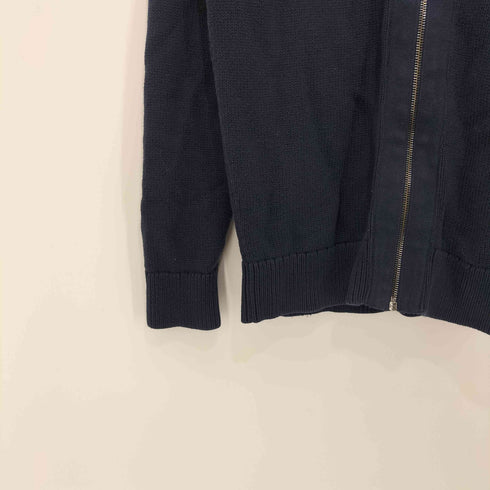 トミーヒルフィガー TOMMY HILFIGER ロゴ刺繍 ジップアップ ニットカーディガン ドライバーズニット メンズ import:L