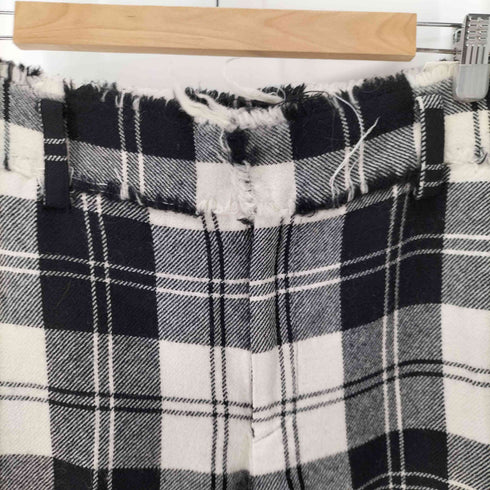 ジュンヤワタナベコムデギャルソンマン JUNYA WATANABE COMME des GARCONS MAN AD2004 00S ホツレ加工 ウール スラックスパンツ レディース JPN:S