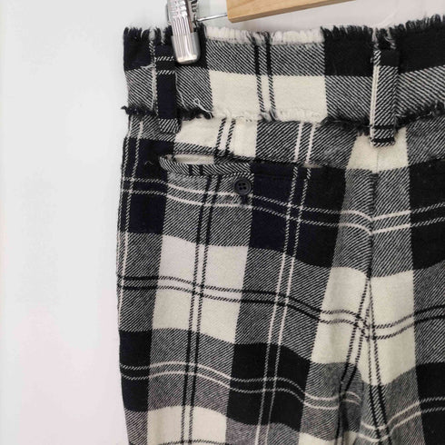 ジュンヤワタナベコムデギャルソンマン JUNYA WATANABE COMME des GARCONS MAN AD2004 00S ホツレ加工 ウール スラックスパンツ レディース JPN:S