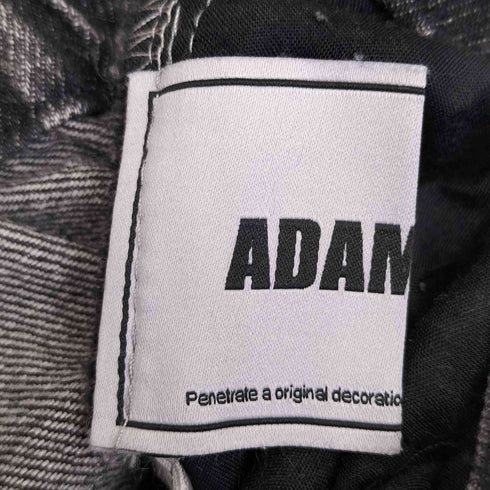 ADAMASTE 加工デニムパンツ サイドフリンジラインストレートワイドデニム メンズ JPN:M