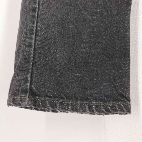 リーバイス Levis 90s USA製 575刻印 先染め 505 ジップフライ ブラックデニムパンツ メンズ W31 L30