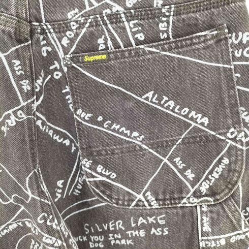 シュプリーム Supreme 19SS GONZ MAP DENIM PAINTER PANT メンズ 30