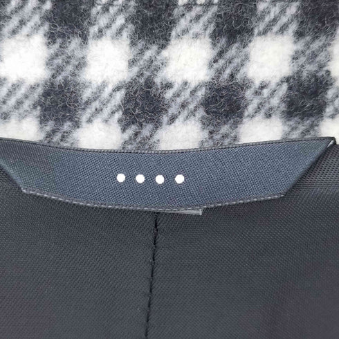 hevo MADE IN ITALY ウールナイロンハウンドトゥースチェスターコート メンズ EUR:46