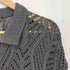 クレイル CLEL Openwork Loose Mesh Crew Neck Cardigan 透かし編みルース メッシュクルーネックカーディガン メンズ JPN:S