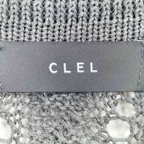 クレイル CLEL Openwork Loose Mesh Crew Neck Cardigan 透かし編みルース メッシュクルーネックカーディガン メンズ JPN:S