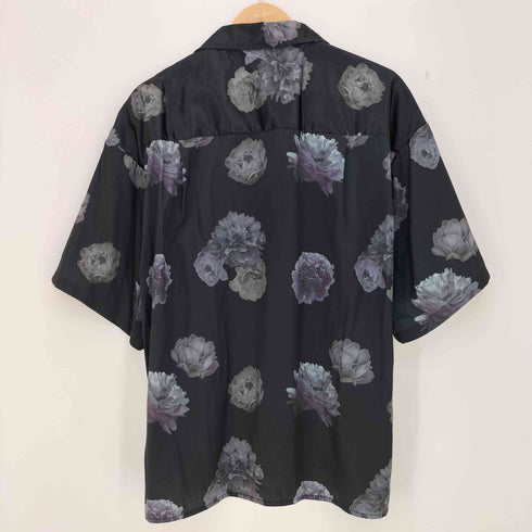 クレイル CLEL 2Way Multi Pattern Drape Short Sleeve Shirt 2way 花柄 アブストラクト柄ドレープ半袖シャツ メンズ JPN:S