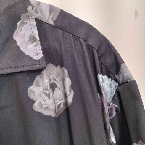 クレイル CLEL 2Way Multi Pattern Drape Short Sleeve Shirt 2way 花柄 アブストラクト柄ドレープ半袖シャツ メンズ JPN:S