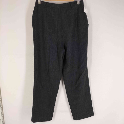SPORT COLLECTION カナダ製 PURE NEW WOOL ピンストライプ 1タックウールパンツ メンズ