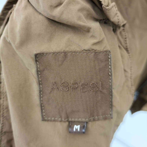 アスペジ ASPESI ポリナイロンステンカラージップジャケット メンズ import:M