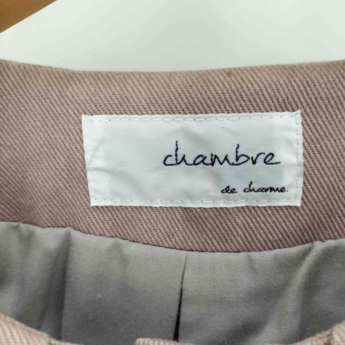 chambre de charme スナップボタン ノーカラー ジャケット レディース FREE