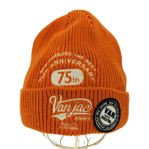 ヴァンヂャケット VAN JAC 75th ロゴビーニー ニットキャップ メンズ