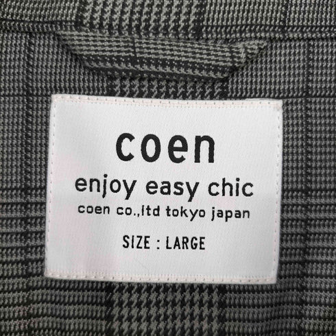 コーエン coen ブリティッシュチェックジャケット メンズ JPN:L