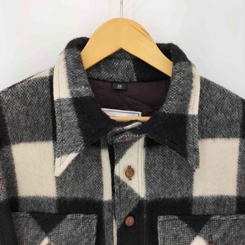 チャップスラルフローレン CHAPS RALPH LAUREN ハンドポケット ブロックチェックプルオーバーシャツ クルミボタン メンズ 46 REG