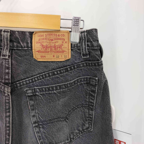 リーバイス Levis 90S 92年製 11月 USA製 ボタン裏532刻印 554 後染め ブラックデニムパンツ メンズ W32 L32