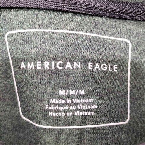 アメリカンイーグル AMERICAN EAGLE 2018 ロゴプリント ジップアップパーカー メンズ import:M