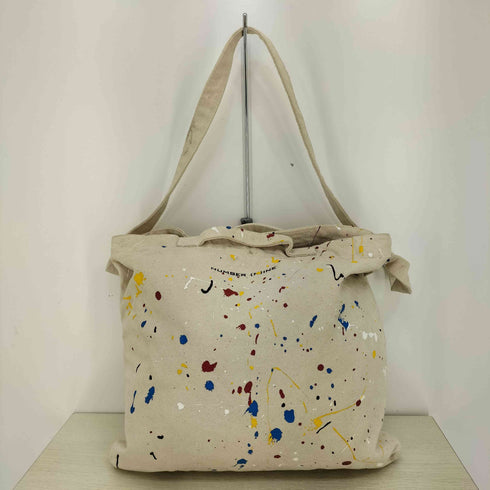 N NUMBER 2WAY SHOULDER BAG 2WAY ペイント キャンバスショルダーバッグ メンズ