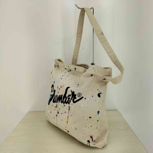 N NUMBER 2WAY SHOULDER BAG 2WAY ペイント キャンバスショルダーバッグ メンズ