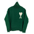 アミアレクサンドルマテュッシ AMI ALEXANDRE MATTIUSSI GREEN Wool turtleneck sweater with logo メンズ