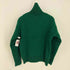アミアレクサンドルマテュッシ AMI ALEXANDRE MATTIUSSI GREEN Wool turtleneck sweater with logo メンズ