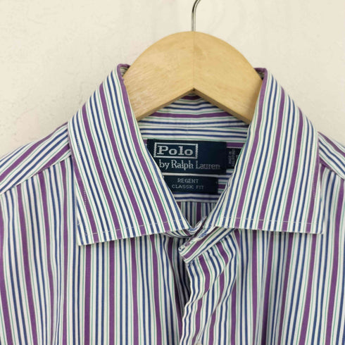 ポロバイラルフローレン Polo by RALPH LAUREN REGENT CLASSIC FIT ストライプシャツ メンズ import:M