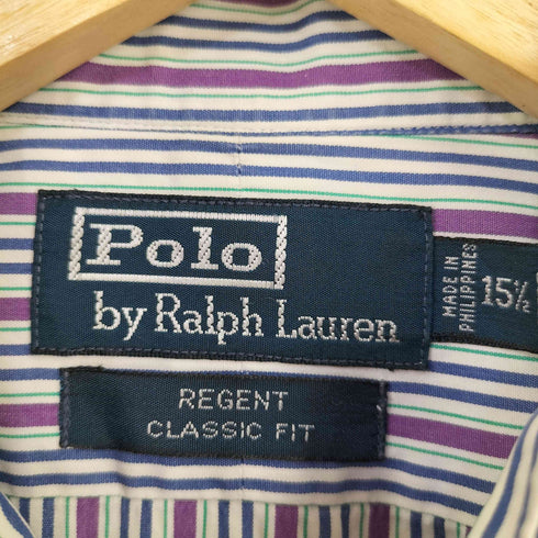 ポロバイラルフローレン Polo by RALPH LAUREN REGENT CLASSIC FIT ストライプシャツ メンズ import:M