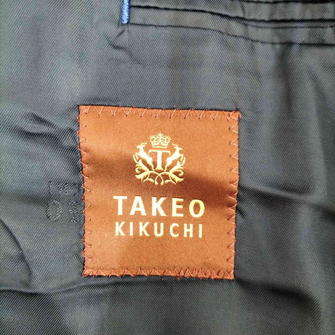 タケオキクチ TAKEO KIKUCHI NIKKE MAF 総裏 開き見せ センターベント ストライプ セットアップ メンズ 2