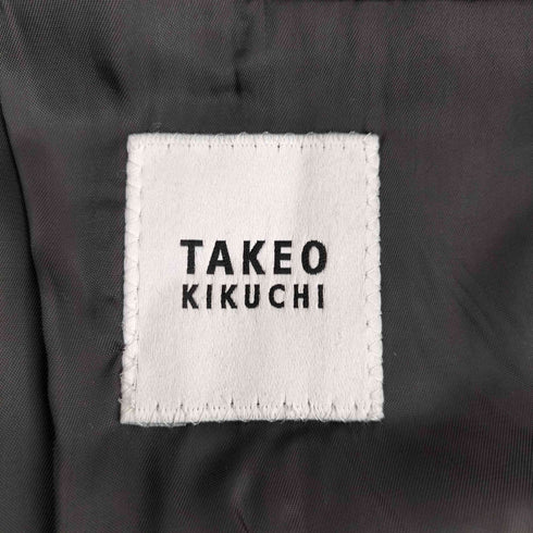 タケオキクチ TAKEO KIKUCHI 背抜き 開き見せ センターベント ストライプ セットアップ メンズ ジャケット:2 パンツ:3