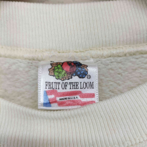 フルーツオブザルーム FRUIT OF THE LOOM MADE IN USA 袖プリントスウェット メンズ JPN:L