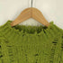 スライ SLY DAMAGED ALPACA MIX LOOSE TOPS ダメージ アルパカミックス ルーズトップス レディース FREE