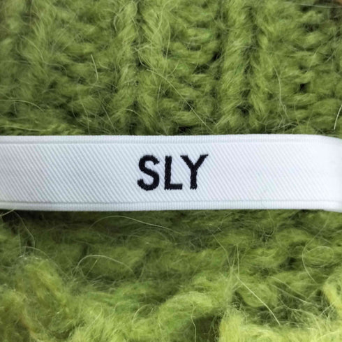 スライ SLY DAMAGED ALPACA MIX LOOSE TOPS ダメージ アルパカミックス ルーズトップス レディース FREE