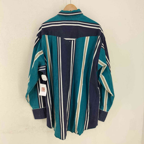 ラングラー Wrangler ストライプ ウエスタンシャツ メンズ import:XXL