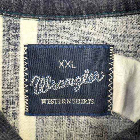 ラングラー Wrangler ストライプ ウエスタンシャツ メンズ import:XXL
