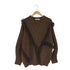 マウジー moussy DOCKING FRINGE KNIT ドッキング フリンジ ニット レディース FREE