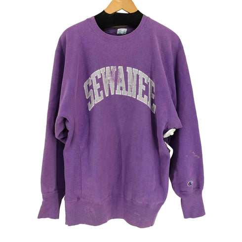 チャンピオン Champion USA製 REVERSE WEAVE 刺繍タグ SEWANEE アーチロゴスウェット メンズ import:XL