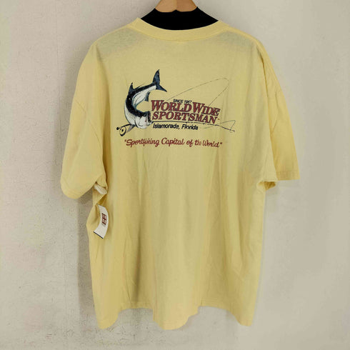 WORLD WIDE SPORTMAN フィッシングプリント ポケットS/S TEE メンズ