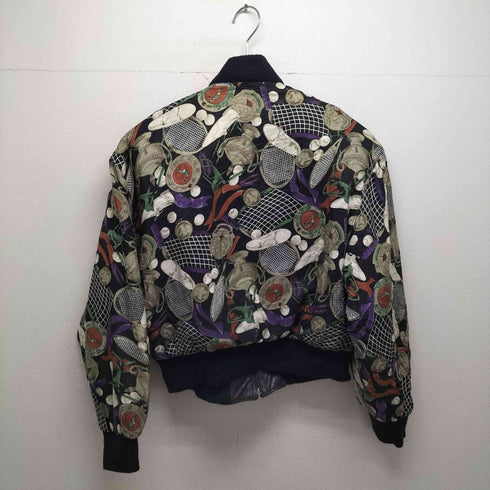 レザー×シルク コンビジップブルゾン メンズ JPN:M