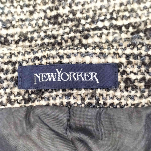 ニューヨーカー NEWYORKER ツイードノーカラージャケット ツイードスカート レディース 7AR