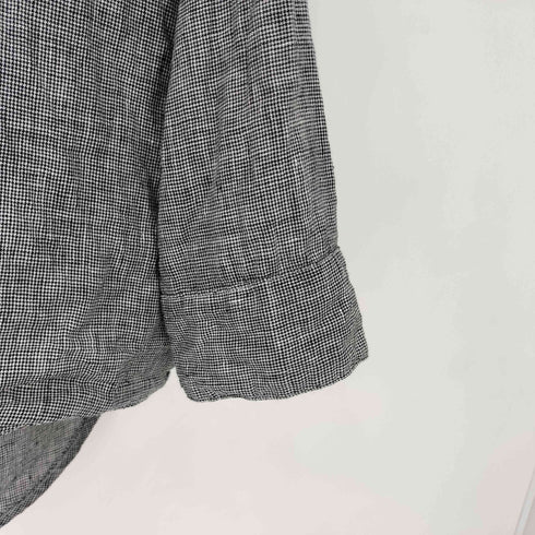 ユーバイスピックアンドスパン U by SPICK&SPAN 24SS リネン 千鳥格子 ビックシルエットシャツ レディース