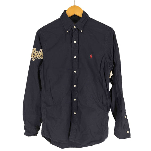 ポロラルフローレン POLO RALPH LAUREN ポニー刺繍 ロゴワッペン ボタンダウンシャツ メンズ import:XS