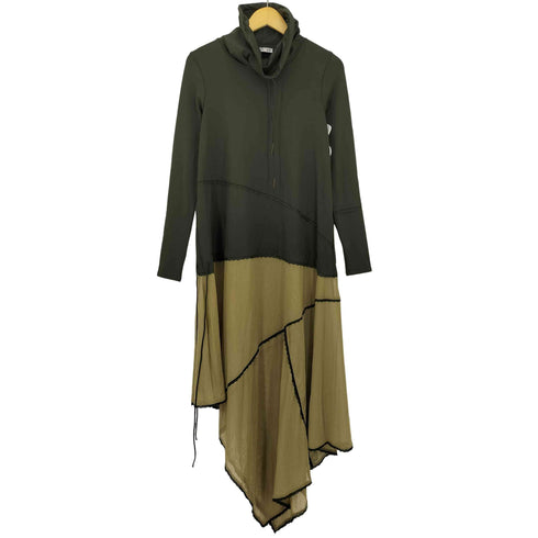 OPEN YY ハイネックネック シアードッキング ワンピース レディース JPN:1